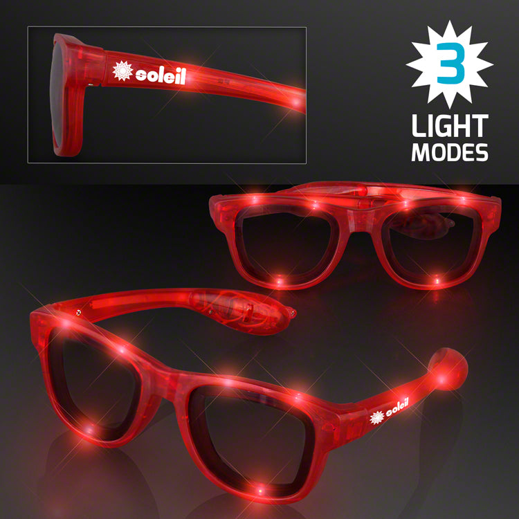 Red Cool Shades LED Party Glasses