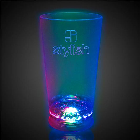 LED Multi-Color 16 oz. Pint Glass
