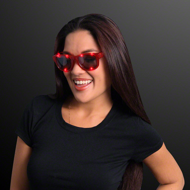 Red Cool Shades LED Party Glasses