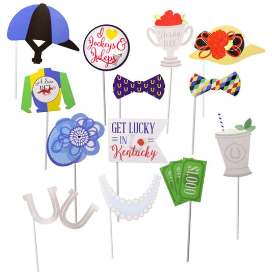 Derby Day Photo Booth Prop Kit (13 per pack)