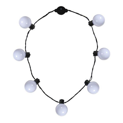 LED White Ball Necklace