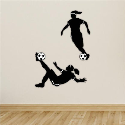 Female Soccer Player Cutouts (2 Per pack)