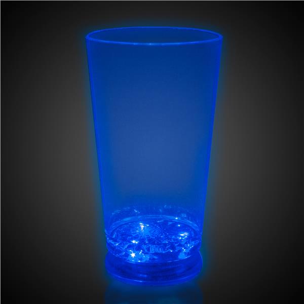 LED Blue 16 oz. Pint Glass