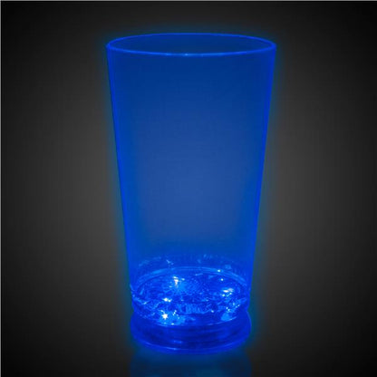 LED Blue 16 oz. Pint Glass