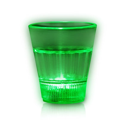 LED Green 2 oz. Shot Glass