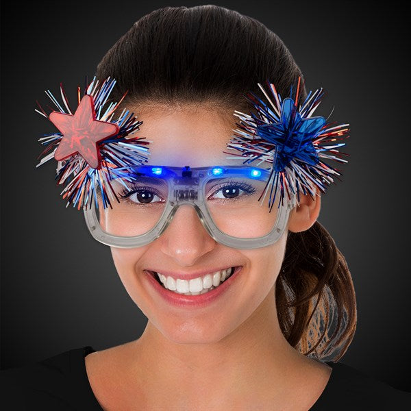 LED Patriotic Stars Sunglasses