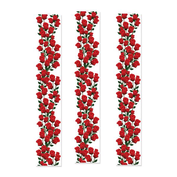 Roses Party Panels (3 per pack)