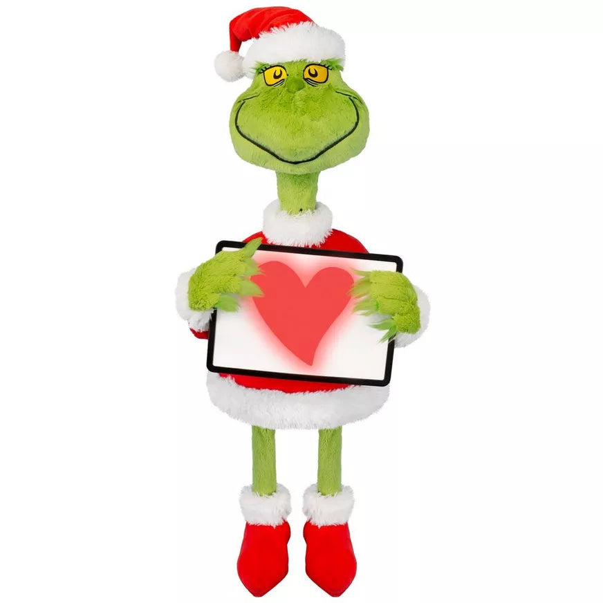 Animatronic Growing Heart Grinch Decoration, 3ft