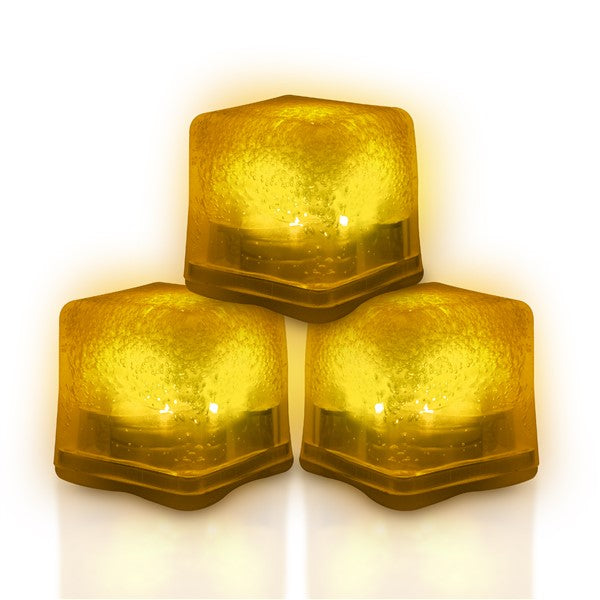 Yellow LED Ice Cubes ( 12 Per pack)