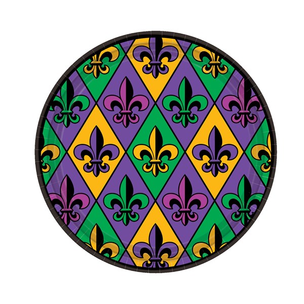 Fleur De Lis 7" Plates (18 Per pack)