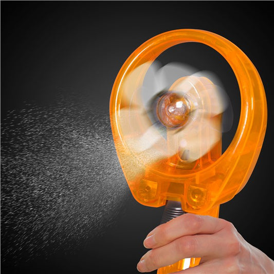 Orange Water Spray Fan