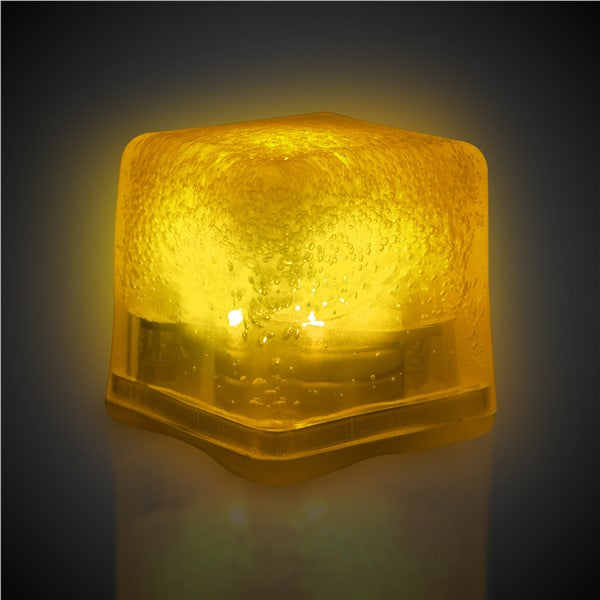 Yellow LED Ice Cubes ( 12 Per pack)