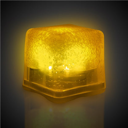 Yellow LED Ice Cubes ( 12 Per pack)