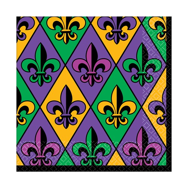 Fleur De Lis Lunch Napkins (36 Per pack)