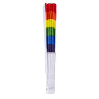 Rainbow Folding Fans (12 Per pack)