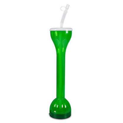 LED Green Flashing 17 oz. Yard Glass