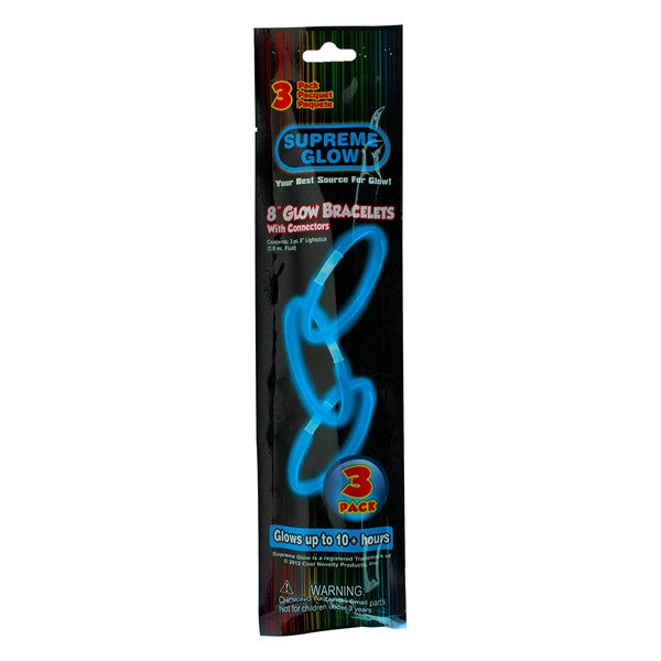 Blue Glow Bracelets (3 Per pack)