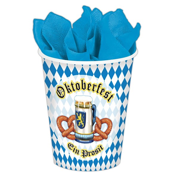 Oktoberfest Pretzels 9 oz. Cups (8 per pack)