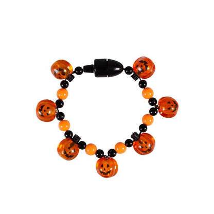 LED Pumpkin Bead Bracelet