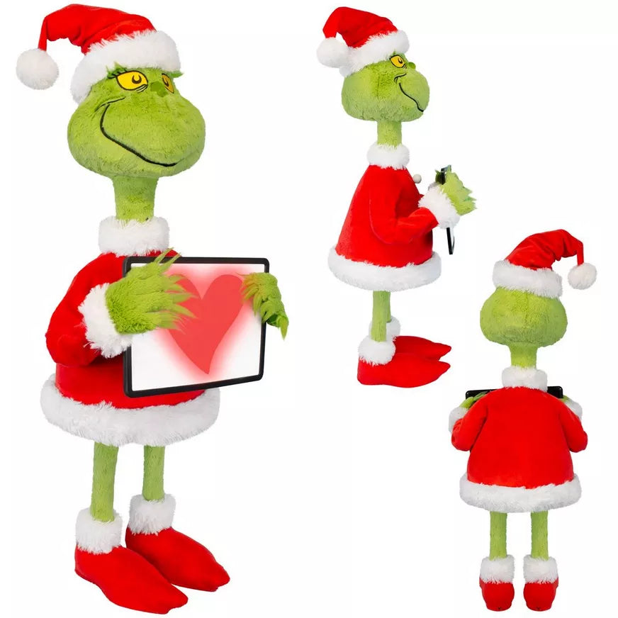 Animatronic Growing Heart Grinch Decoration, 3ft