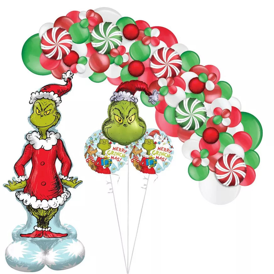 Grinch Christmas Balloon Backdrop Kit