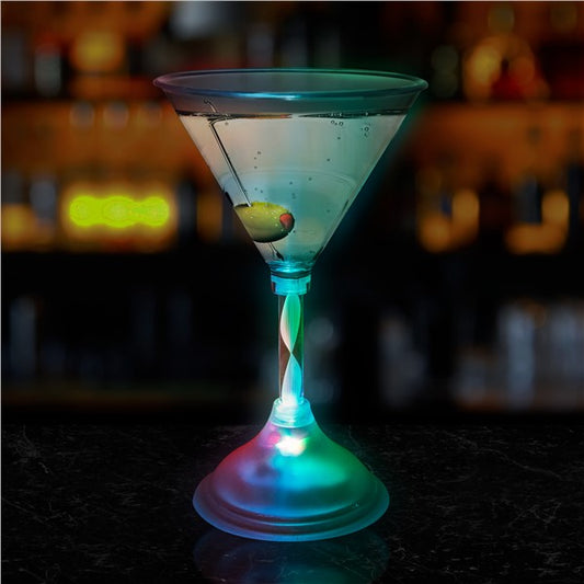 LED 7 oz. Martini Glass