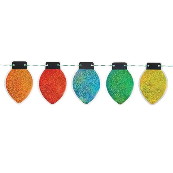 Christmas Lights Prismatic Garland