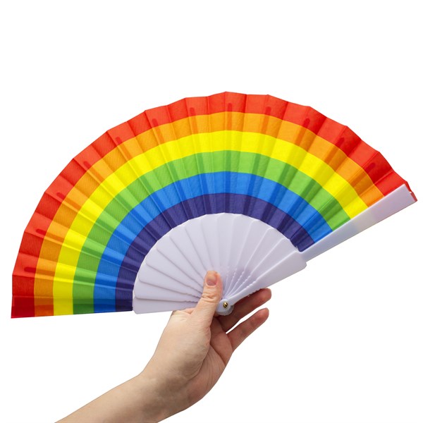 Rainbow Folding Fans (12 Per pack)