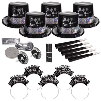 Silver Fantasy New Year Party Kit For 50