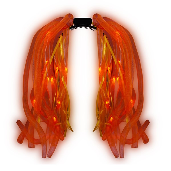 LED Orange Dreads Headband