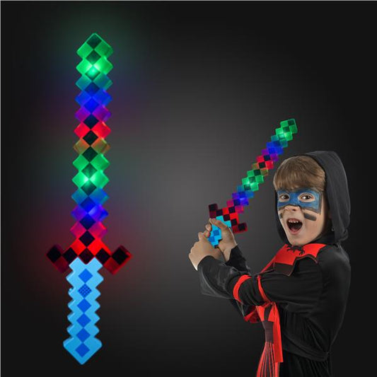 LED Blue Pixel 24" Sword