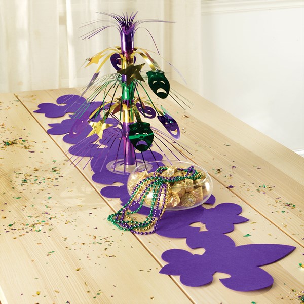 Fleur De Lis Die Cut Table Runner