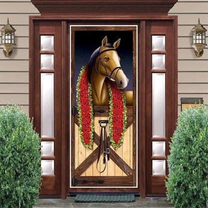 Horse Racing Door Cover