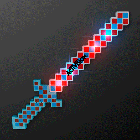 Light Up Mini Pixel Swords 15.6"