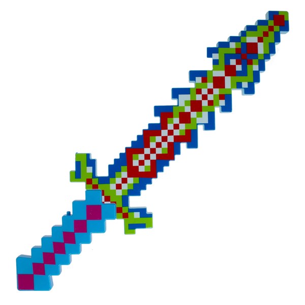 LED Blue Mosaic Pixel Sword