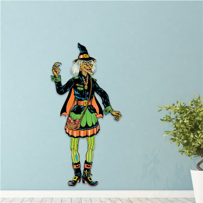 Vintage Witch Jointed Cutout