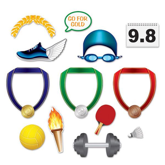 Olympic Sports Photo Booth Prop Kit (13 Per pack)