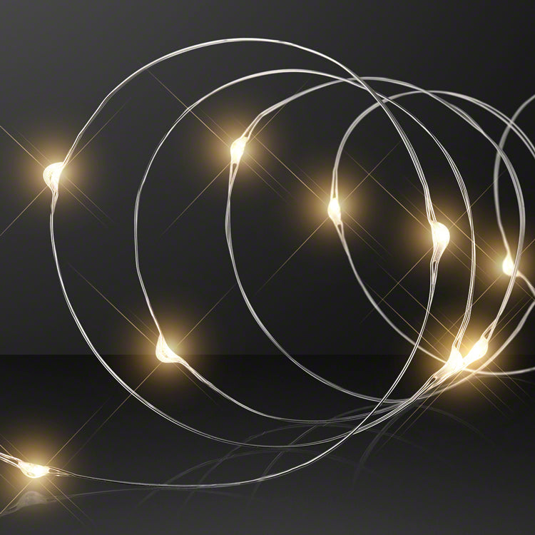 Warm White Fairy String Lights for Crafts, 20 LEDs, 80"