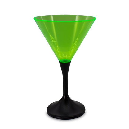 LED Neon Green 7 oz. Martini Glass