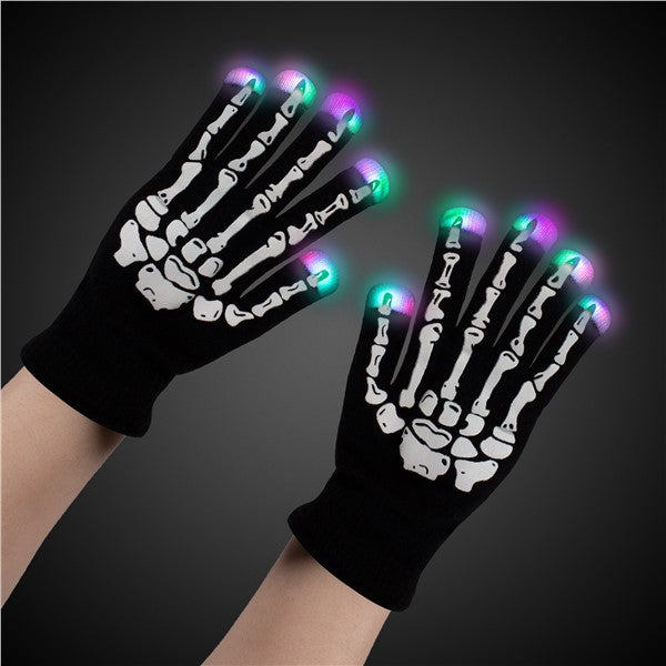 LED Skeleton Gloves ( Per Pair)