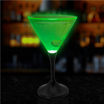 LED Neon Green 7 oz. Martini Glass