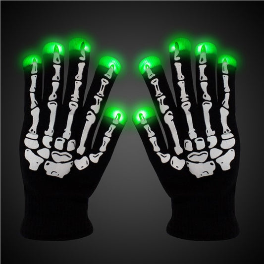 LED Skeleton Gloves ( Per Pair)