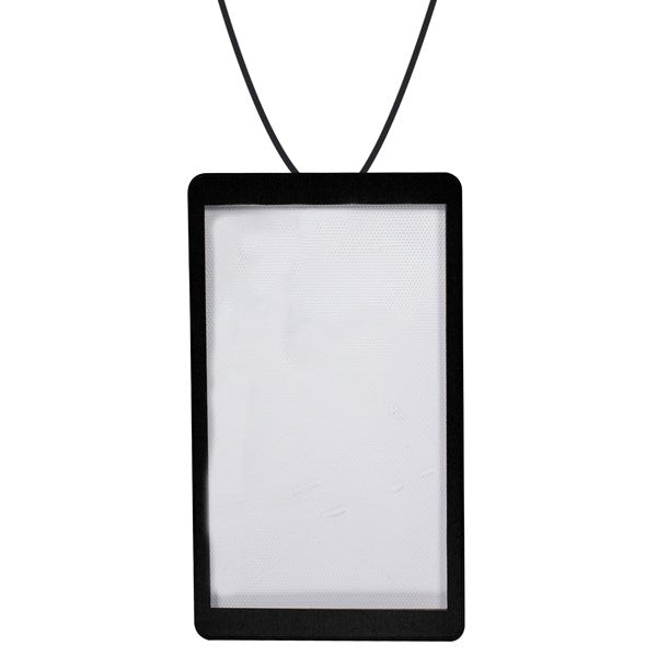 LED White Rectangle Backlit Badge