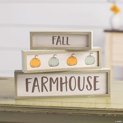 Farmhouse Fall Tabletop Blocks (3 Per pack)