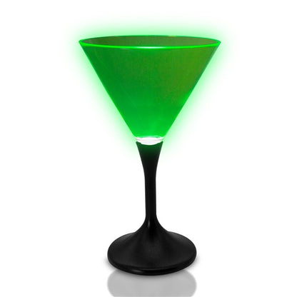 LED Neon Green 7 oz. Martini Glass