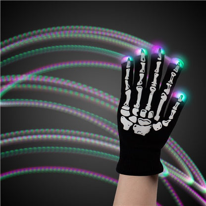 LED Skeleton Gloves ( Per Pair)