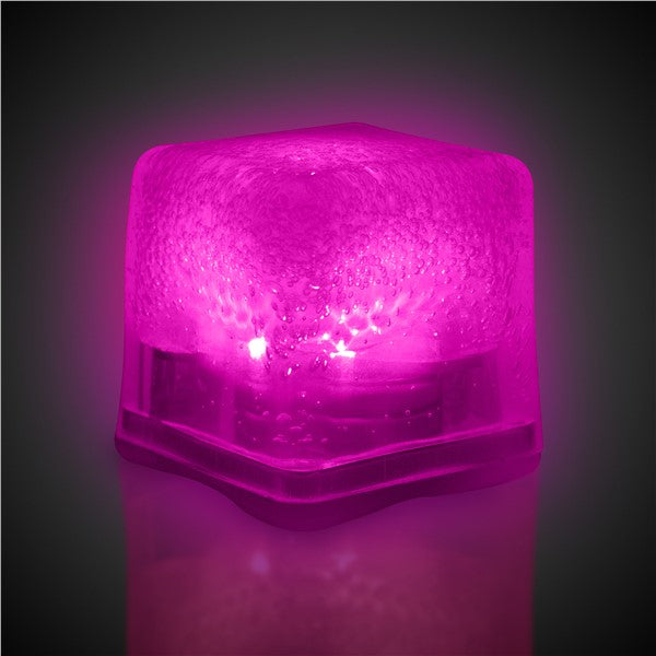 LED Pink Ice Cubes (12 Per pack)