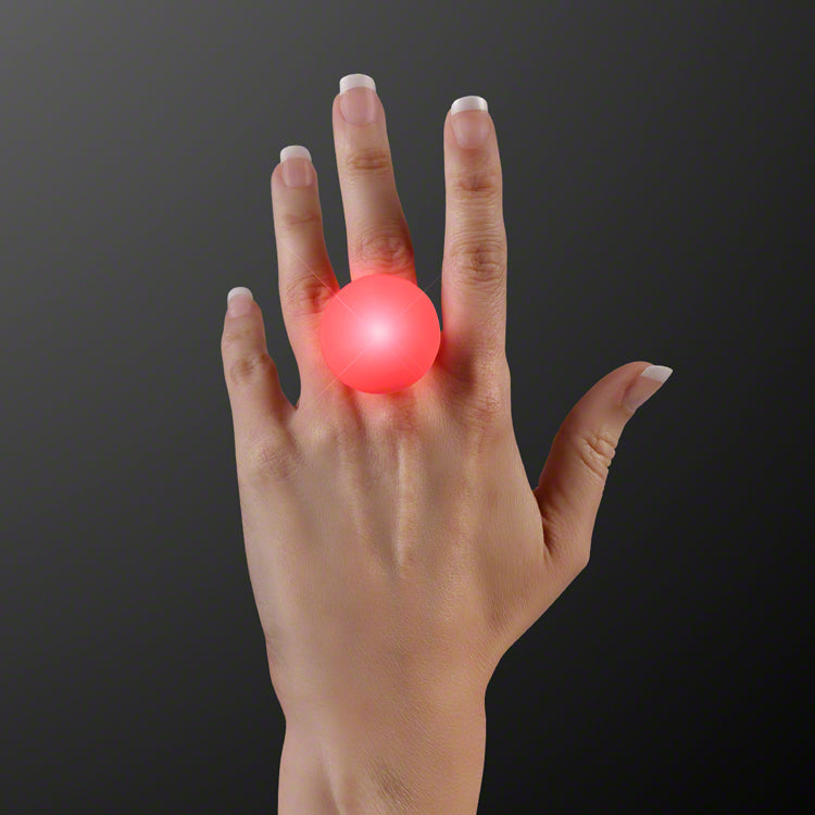 LED Red Flash Glow Rings