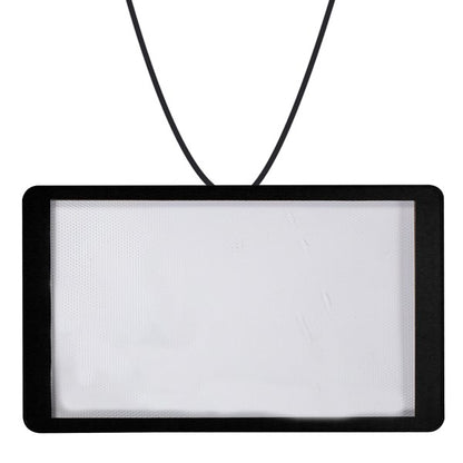 LED White Rectangle Backlit Badge