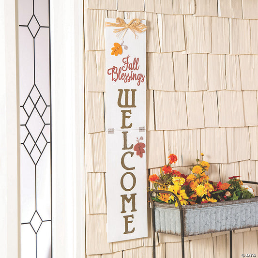 Fall Blessings Welcome Sign
